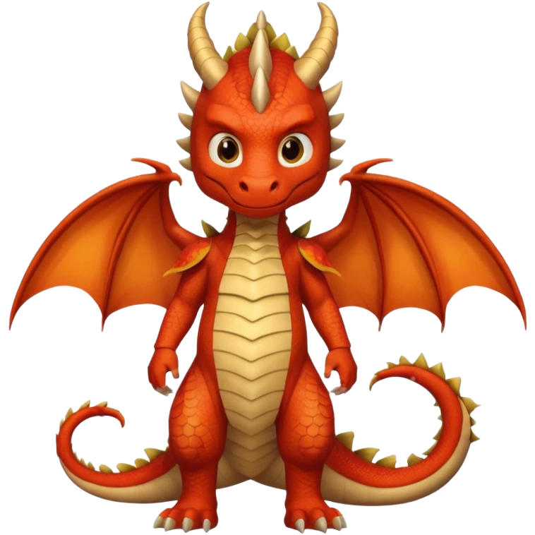 child getup like a dragon, full body. emoji