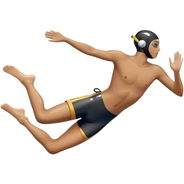 An icon showing a diver captured mid-air in a graceful pose above a pool, with a diving board behind and water below. Splash trails and motion lines emphasize precision and elegance. Transparent background highlights the beauty and focus of competitive diving. emoji