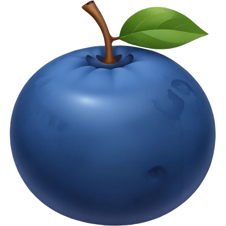 Blueberry faceless emoji