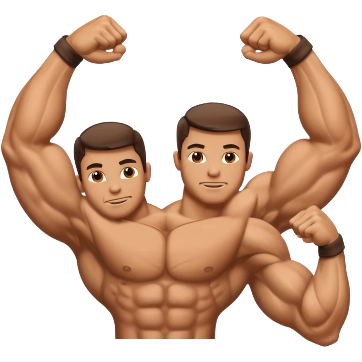 Braço Bíceps Flexionado direito e esquerdo emoji