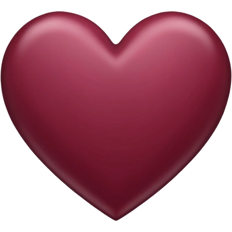 Corazón de color vinotinto, para el teclado emoji