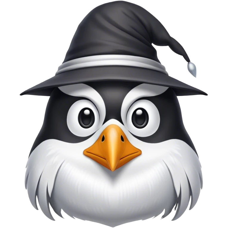 wizard penguin face emoji
