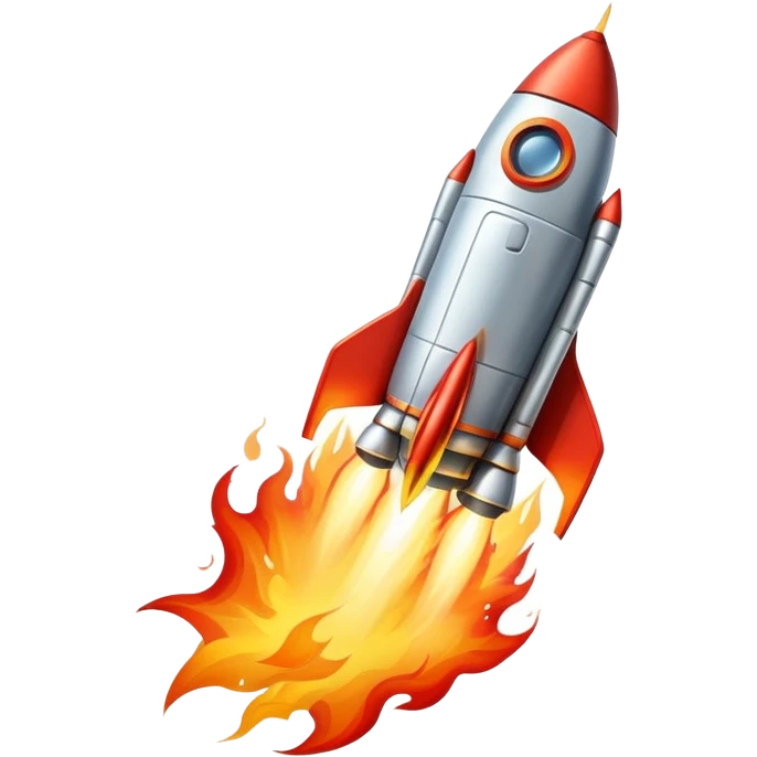 rocket ship blasting off to space emoji