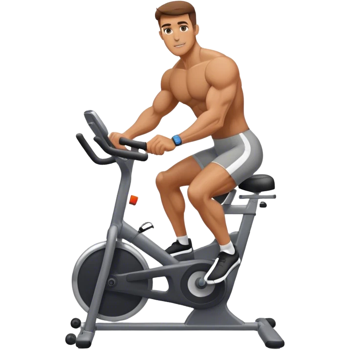 buff guy stationary bike emoji
