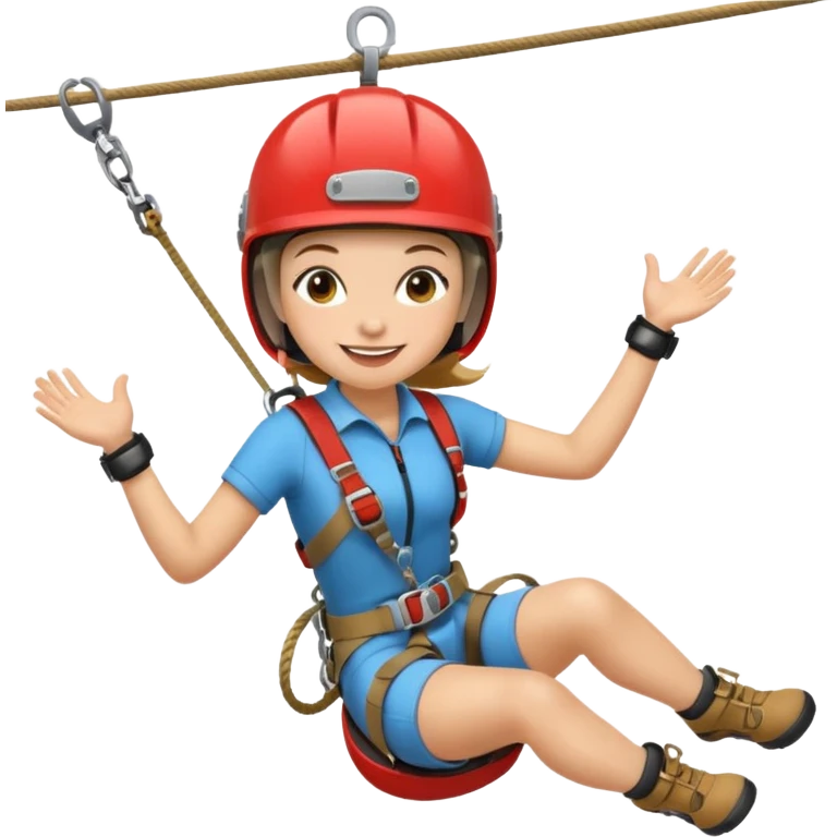 zip line emoji girl emoji