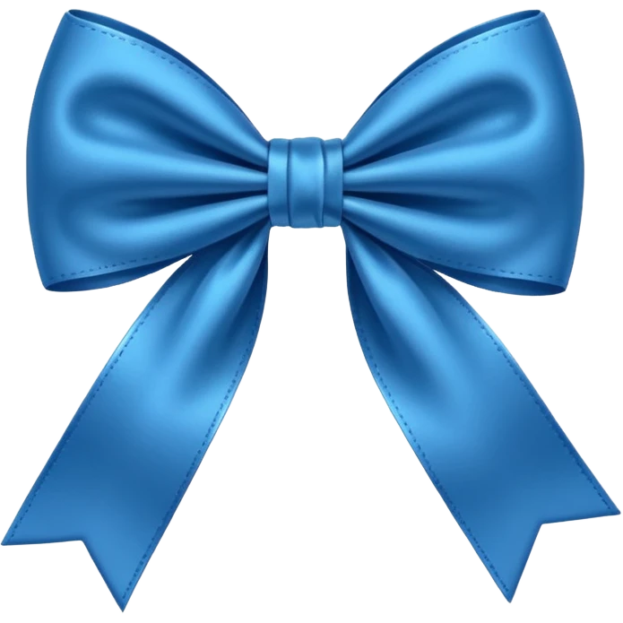 Laço azul escuro emoji