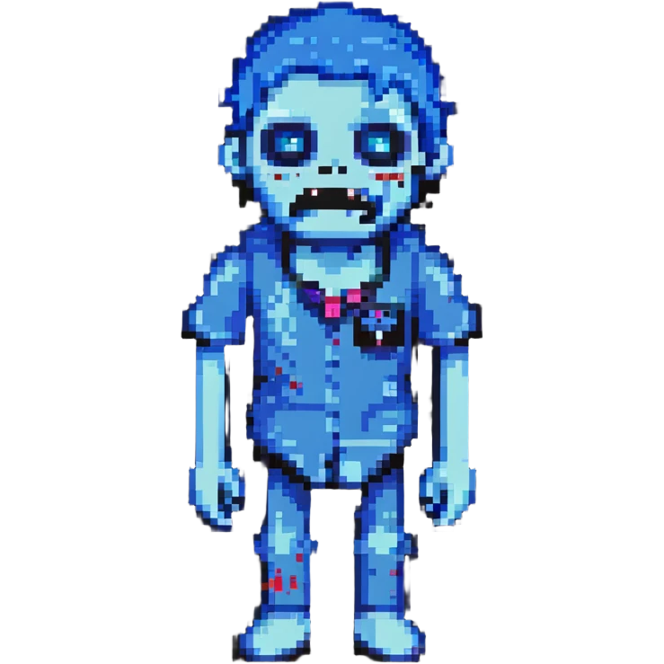blue zombie emoji