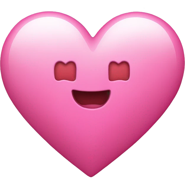 a pink heart with the letter c+m in it  emoji