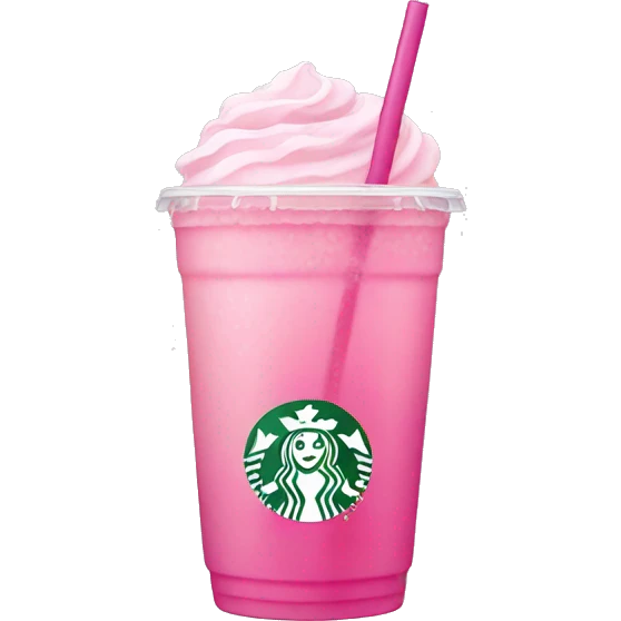 Pink drink Starbucks emoji