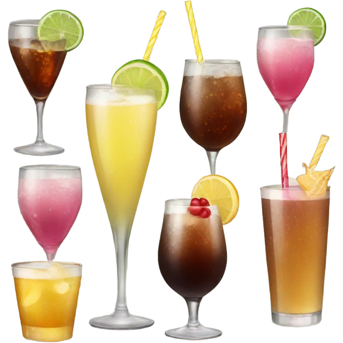 Birthday drinks emoji