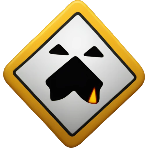 Caution triang emoji