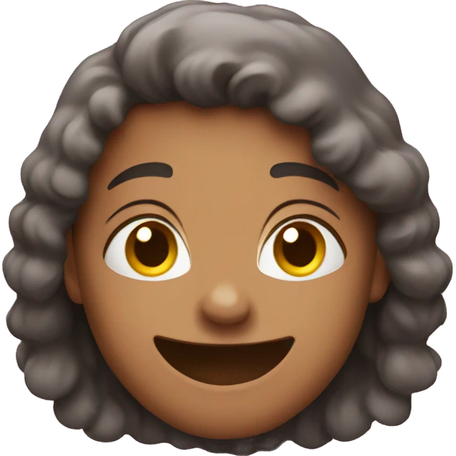 Happy with love emoji