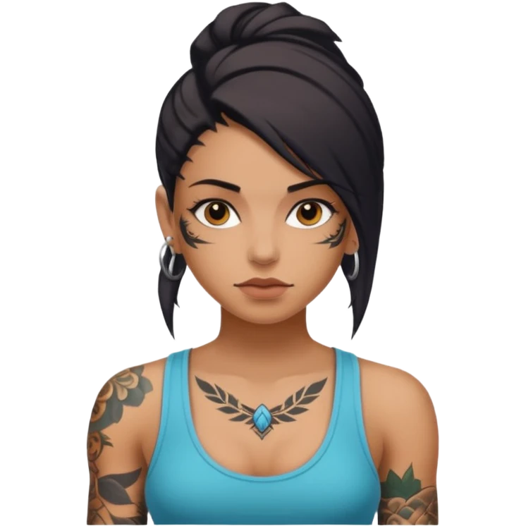 SUPER TATTOOED GIRL emoji