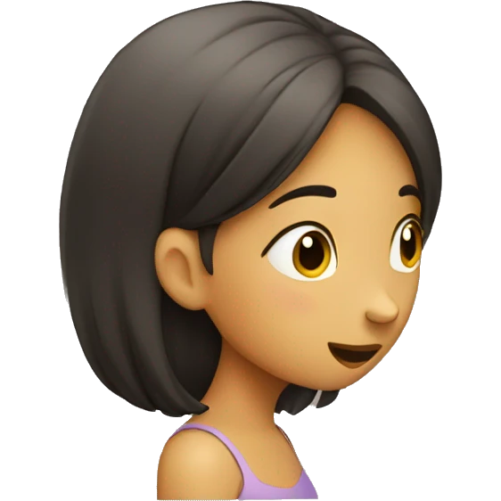 Girl whispering  emoji