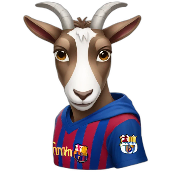 Goat with Lionel Messi jersey  emoji