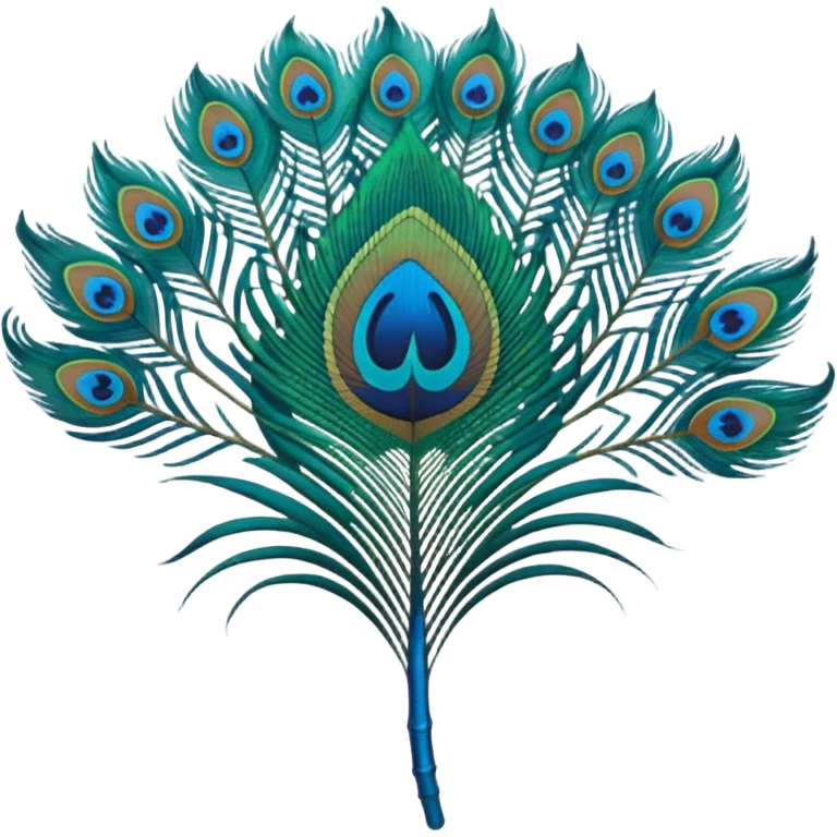 Peacock feather emoji
