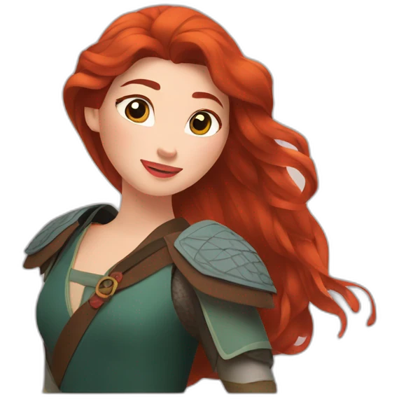 Mulan and merida emoji