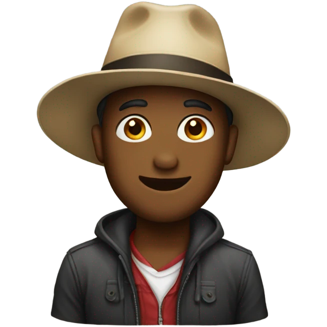 Wearing a hat emoji