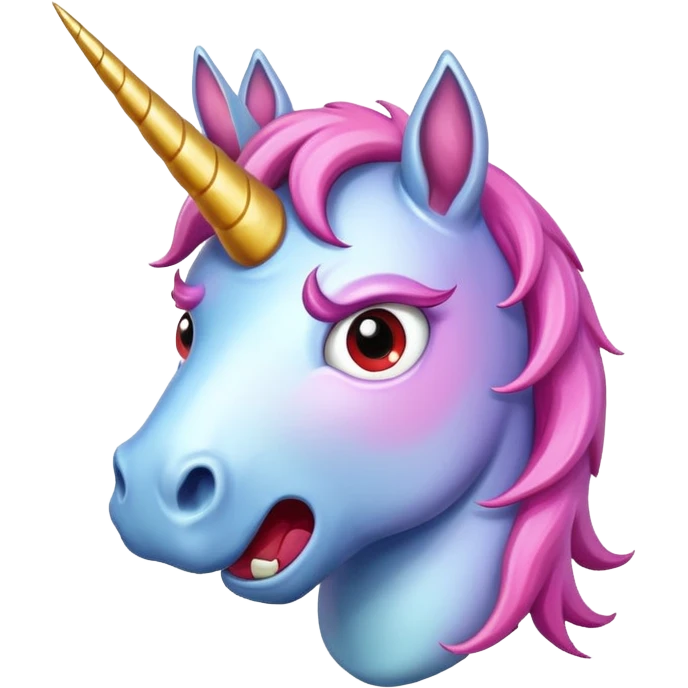 angry unicorn emoji