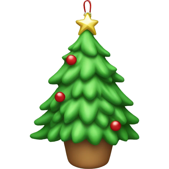 christmas tree ornaments emoji