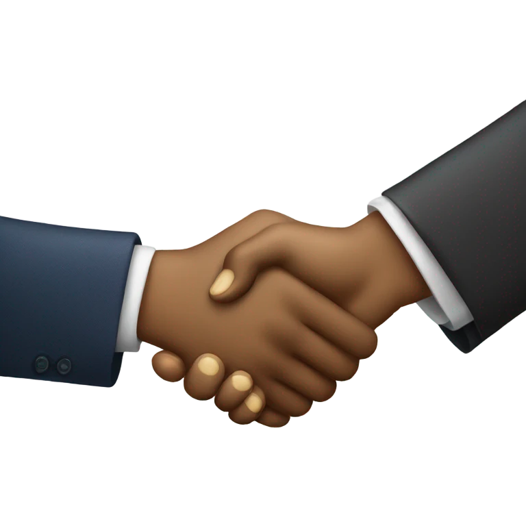 3 hand handshake emoji