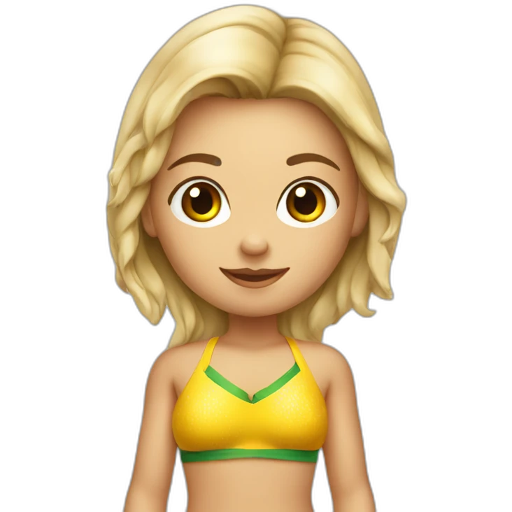 a lithuanian girl in bikini emoji
