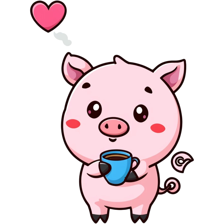 🌸🌺☕️🐷😍💋 emoji