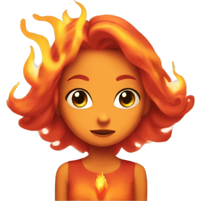 Flame princess emoji