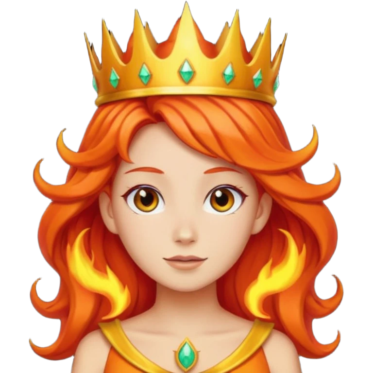 flame princess like in adventure time emoji