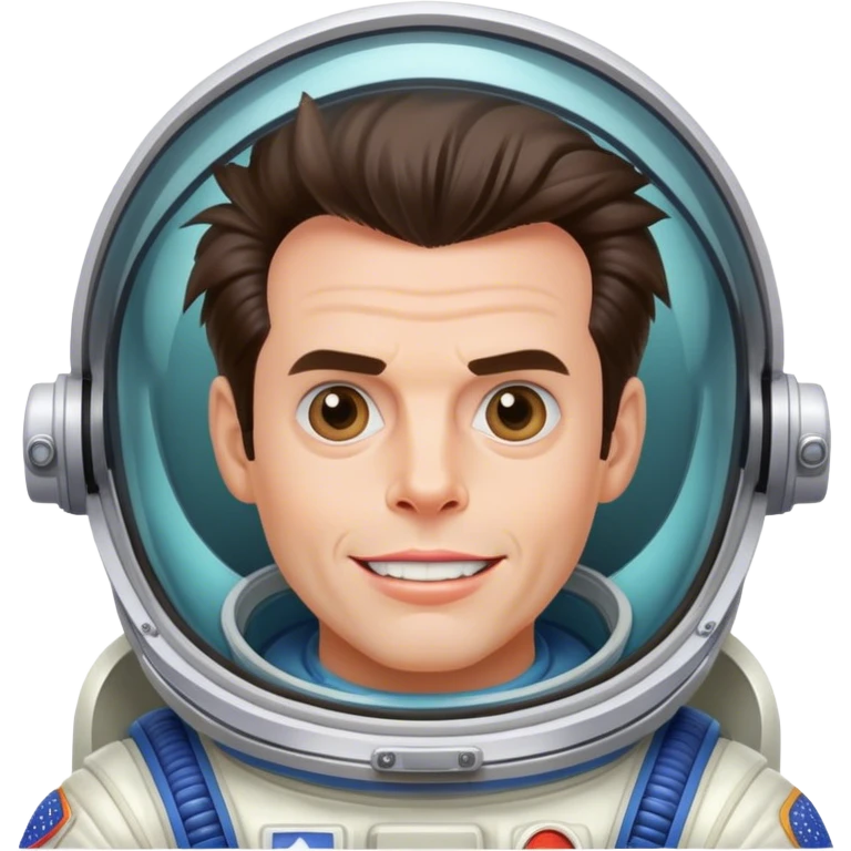 Ace ventura with no teeth in space emoji
