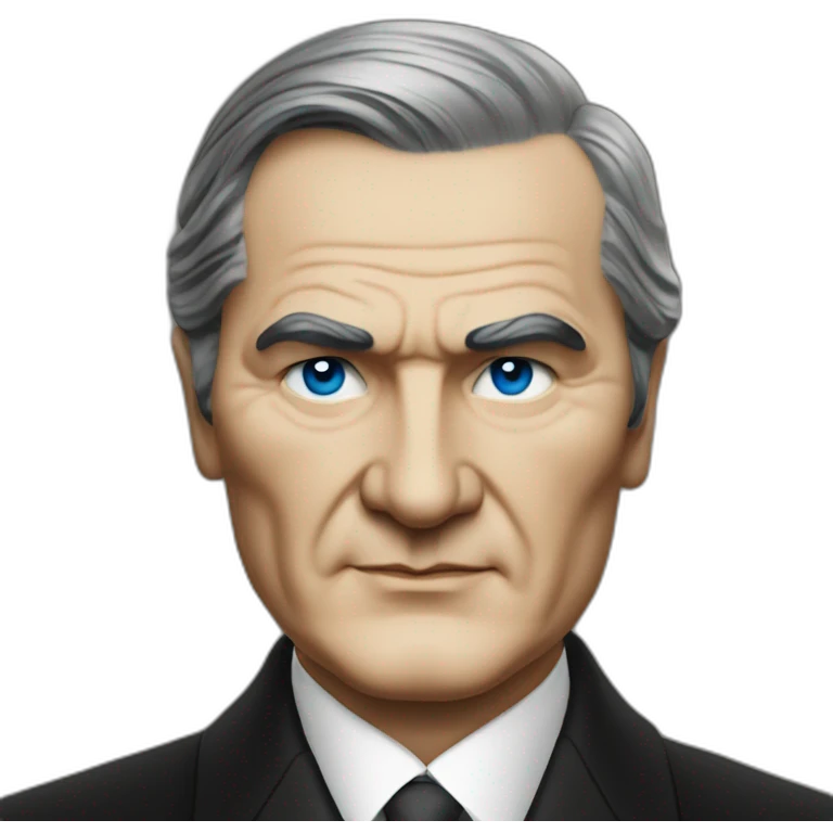 mustafa kemal ataturk with blue eyes emoji