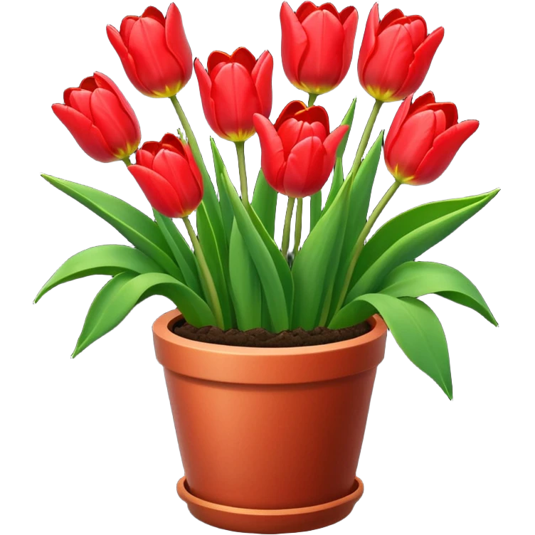 tulips pot emoji