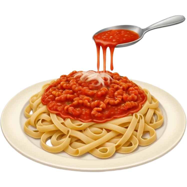 Pasta on a plate emoji