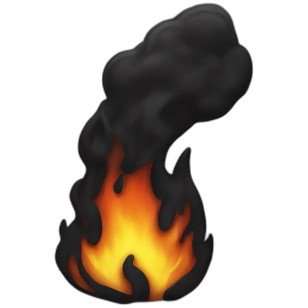 Black fire emoji