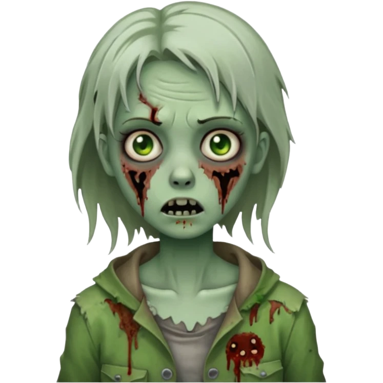 Zombie girl emoji