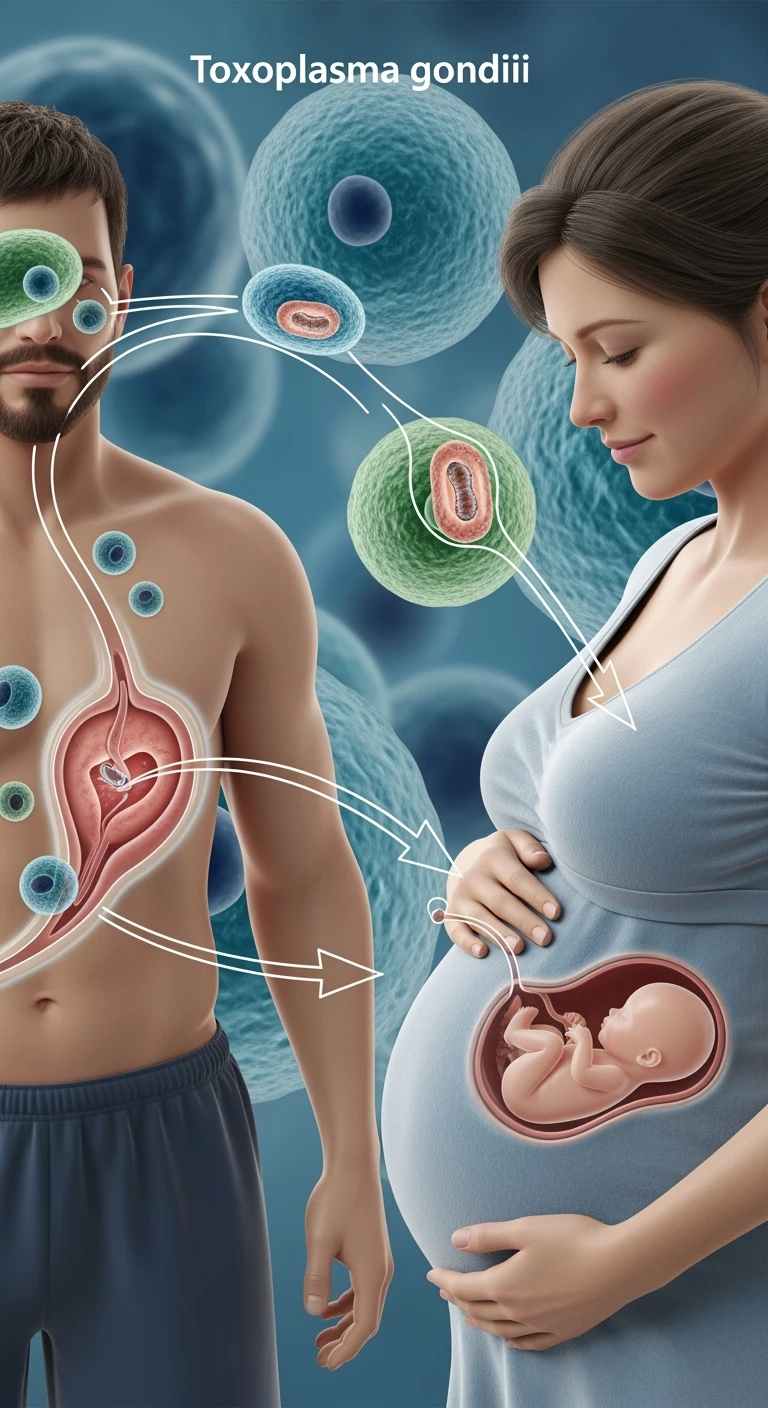 Toxoplasma gondii, infetta uomo immunodepresso e donne incinta. Causando gravi problemi emoji