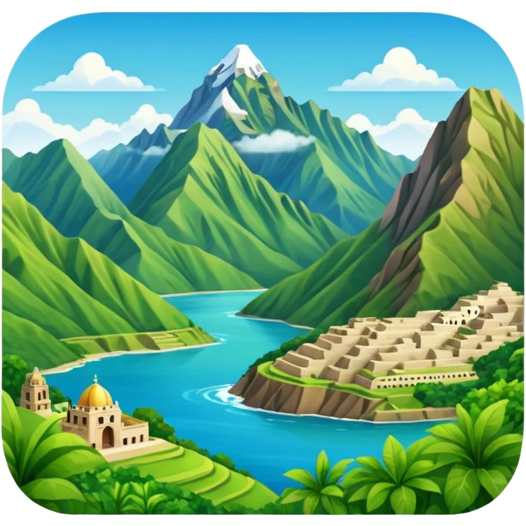 Peru landscape emoji