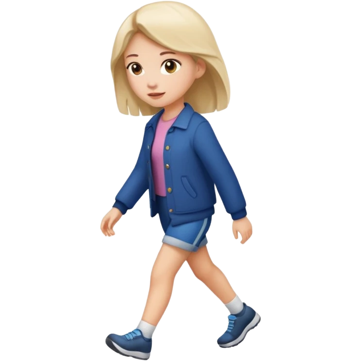 می‌خوام یه دختر درحال پیاده روی  emoji