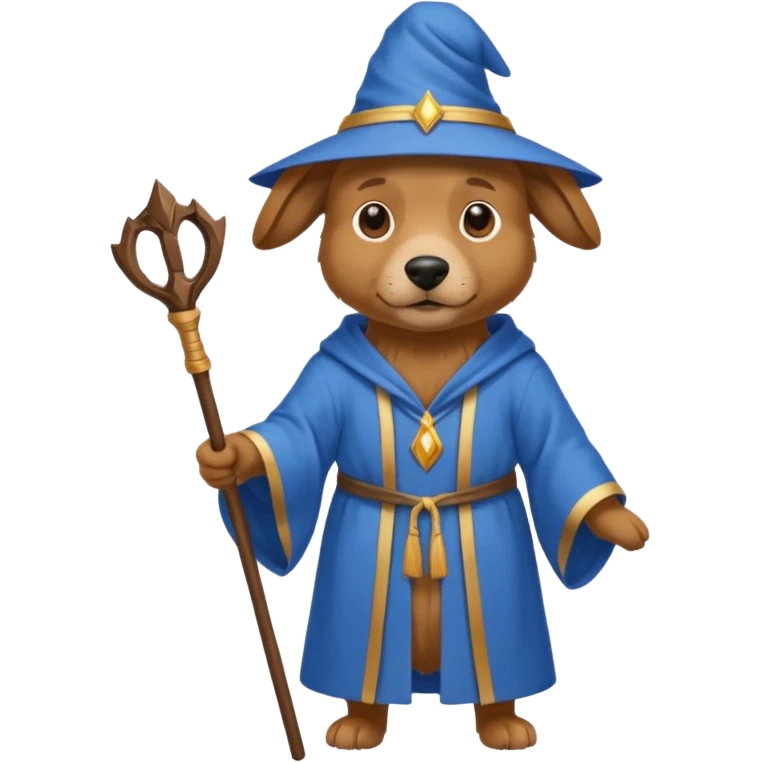 Dog wizard emoji