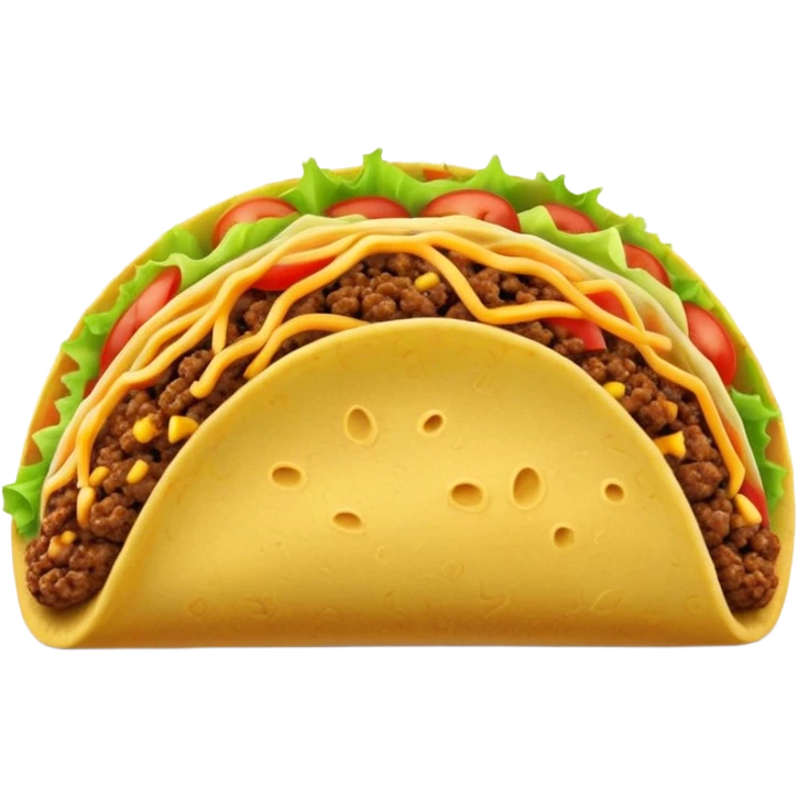 taco with classic filling emoji