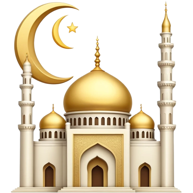 mosque with crescent moon emoji
