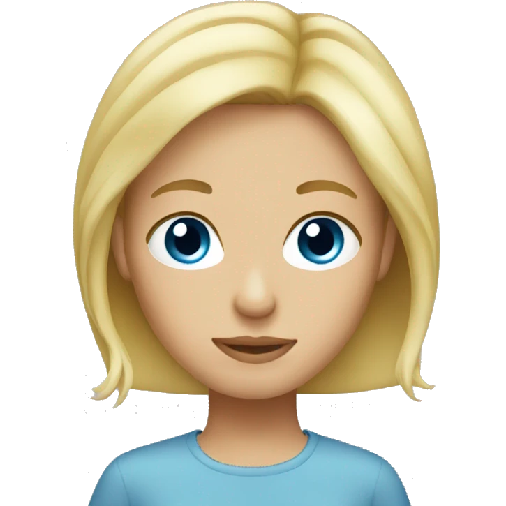 Blue eye blonde hair emoji emoji