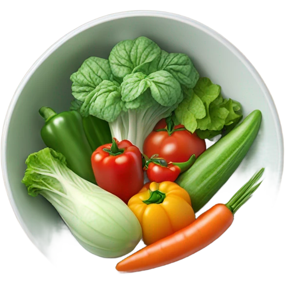 Vegetable salad emoji