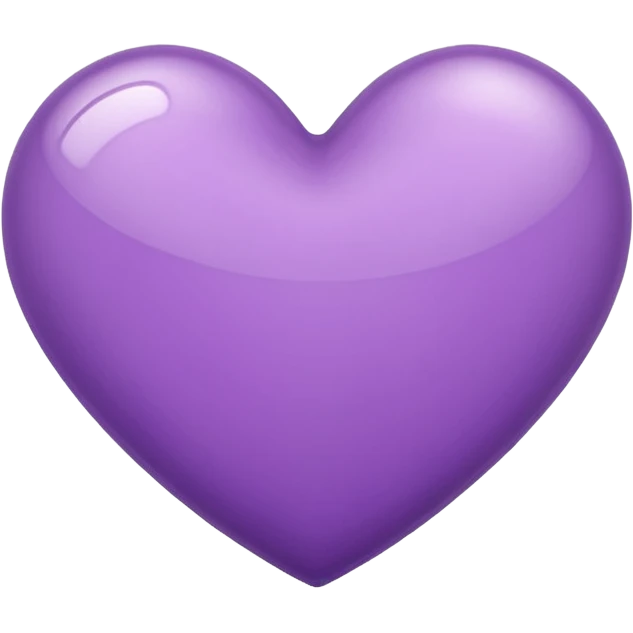 Heart in lila color emoji