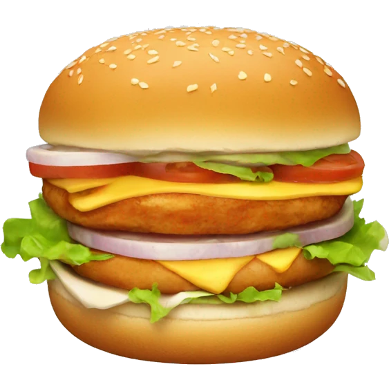 Chicken burger  emoji