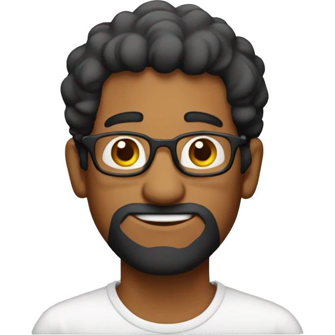 Adult brown man Waldo emoji