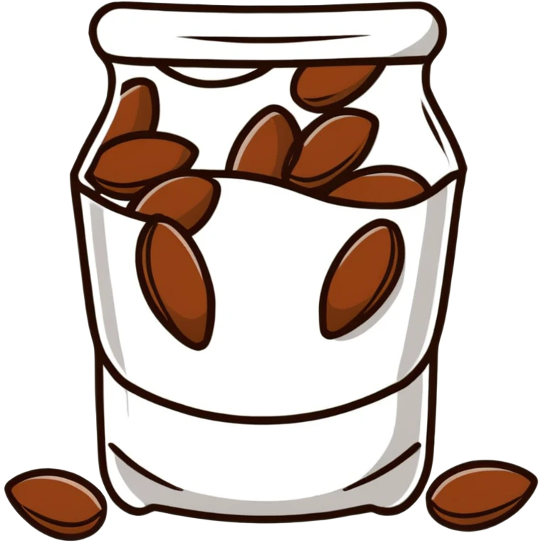 chocolate covered almonds emoji