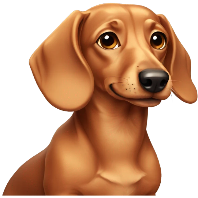 Cute Dachshund emoji