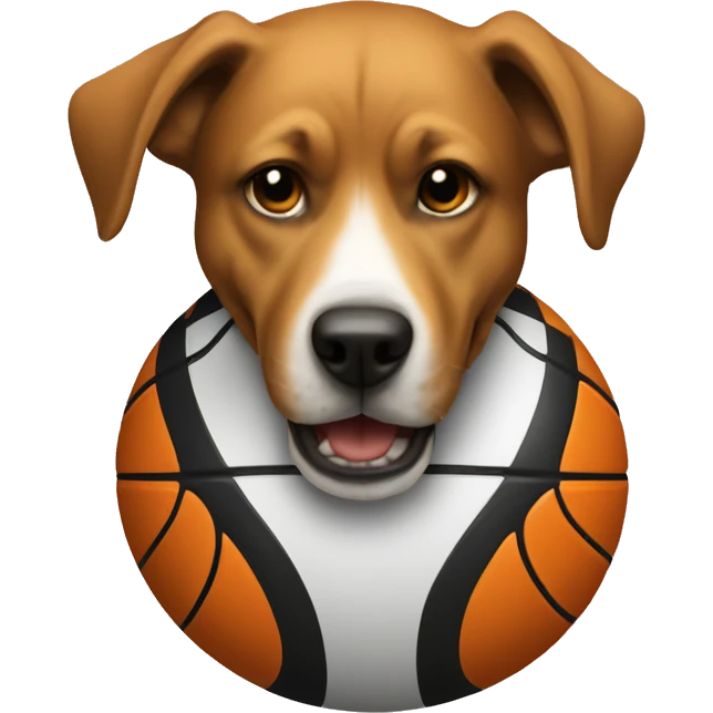 cool dog basketball emoji