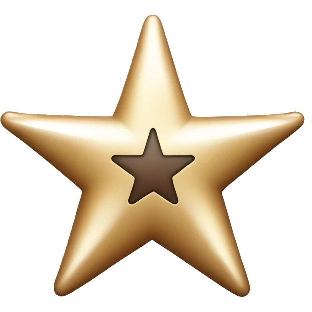 sheriff star with V on center emoji